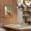 1pc Donald Duck & Scrooge McDuck Treasure Hunt Metal Wall Art - 20.32x30.48 Cm Iron Decorative Plaque with Pre-Drilled Holes, Vi