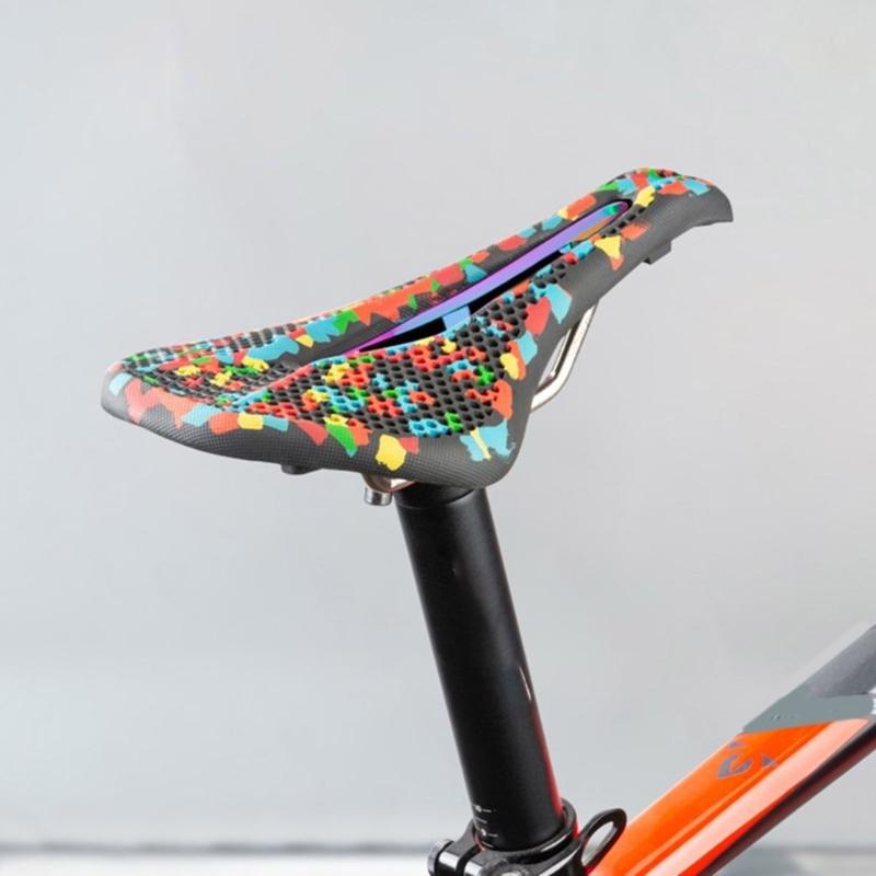 3D Bicycles Saddles Hollow Bikes Seats Cushion Shock Absorbs Comfortable Ventilate Hole for Mountain Bikes Road Bikes