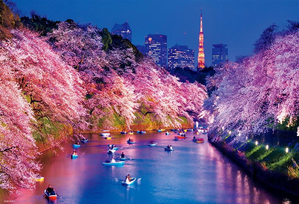 

in Beverly Jigsaw Night Cherry Blossoms at Chidorigafuchi x 38 [Made Japan] 300-piece Puzzle (26 cm) 33-207