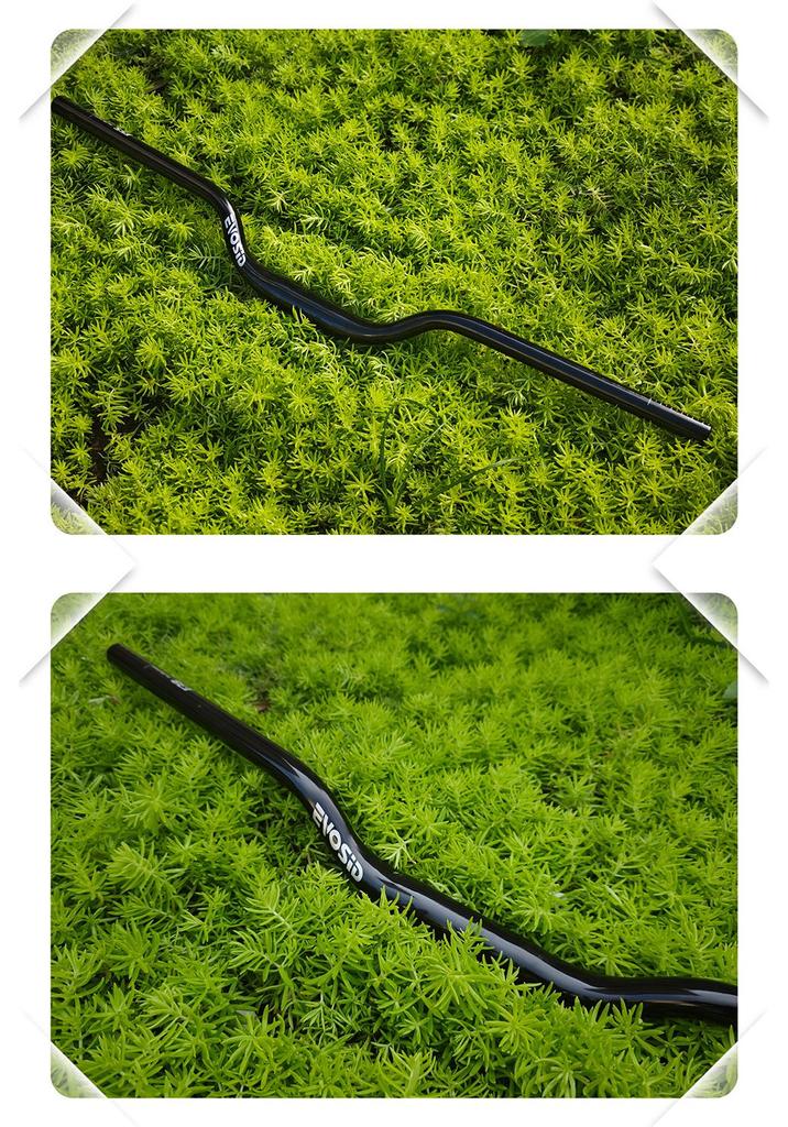EVOSID 800mm Aluminum Alloy Mountain Bike Downhill Handlebar, High-Strength Polished Swallow Design