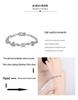 925 Sterling Silver Irregular Moissanite Bracelet for Women - Plated Pt950 Gold Bangle