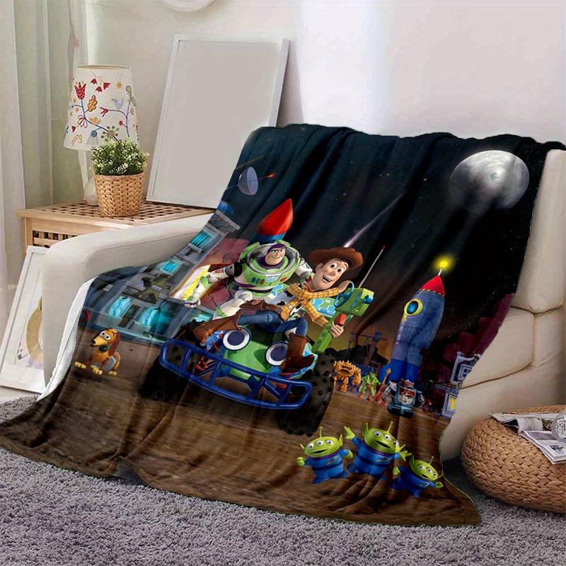 1pc Cartoon Space Adventure Blanket, Seasonal Universal, Home Decoration, Throw Blanket, Soft Flannel Throw Blanket, Versatile & Cozy for Be 100x150cm