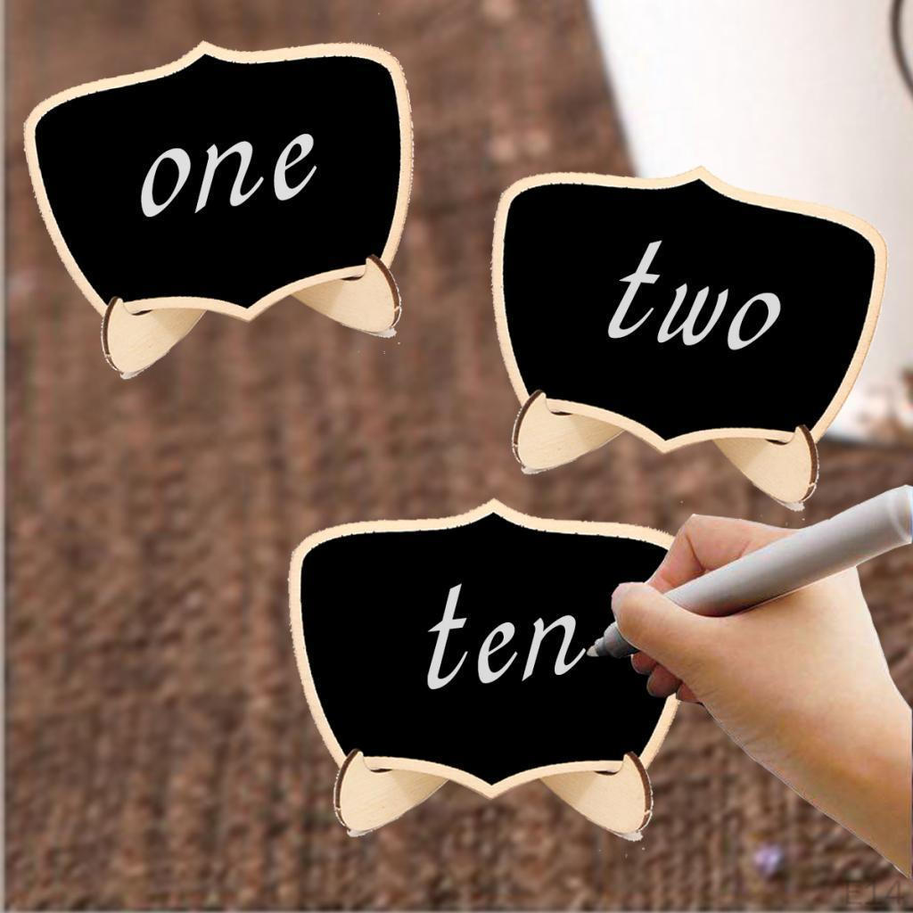 لوحة طاولة خشبية من السبورة، لوحة خشبية، بطاقات مكان بالطباشير