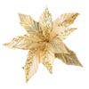 Artificial Flowers Christmas Tree Ornaments Christmas Festival Silver Easy To Use Elegant Christmas Decorations