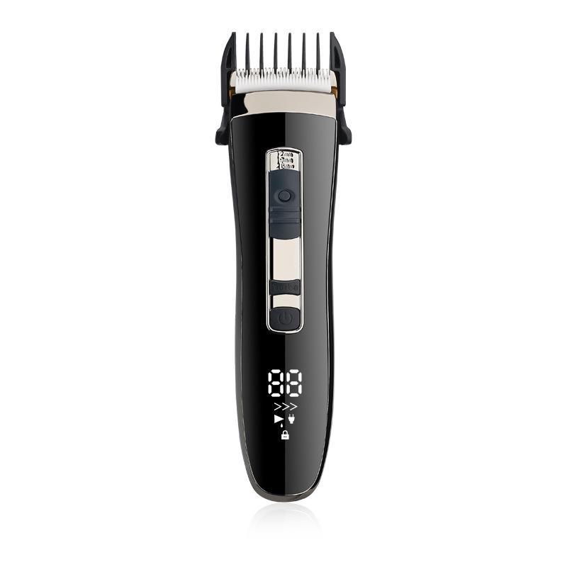 Tondeuse à cheveux électrique USB portable avec double chargeur et écran LCD pour usage domestique