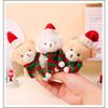 Adorable Plush Christmas Bear Pendant With Colorful Scarves And Hats Perfect For Holiday Decor