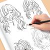 Libro de Dibujo de Cómics para Niñas 32 Páginas Libro de Bocetos de Arte de Dibujos Animados Principiantes Libro de Trabajo de Dibujo Paso a Paso
