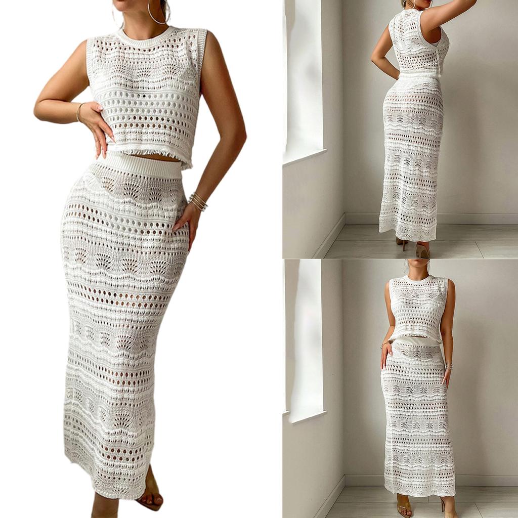 Women Bathing Suit Beachwear Cover Sleep Shirt Hollow Out Crochet Swimsuit Sexy Crochet Coverups Swimwear Bikinis Dress