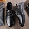 2025 Herbst Einzelne Schuhe Herren Leder Freizeitschuhe Lederschuhe Business Schuhe Schnürschuhe Runde Spitze Herrenschuhe Papa Lederschuhe Herren Vielseitig