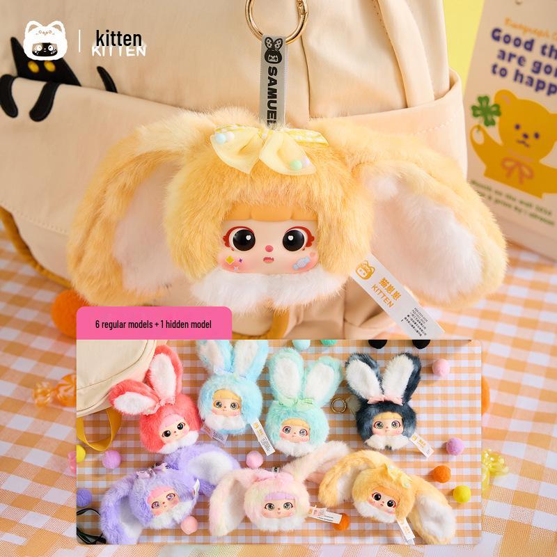 Three Little Hairs Lucky Rabbit Plush - Cute Bedroom Decoration