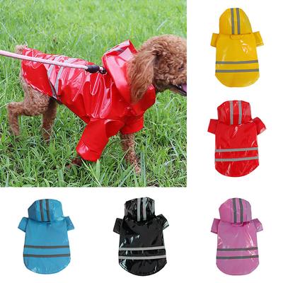 Psí pláštěnka Corgi Cloak Style Puppy PU Voděodolné Oblečení pro psy Reflexní Pet Větruodolná Pláštěnka s kapucí pro psa