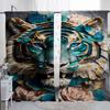 Window Home Interior Kitchen Curtains for Living Room 2 Pieces Blackout Curtains Door Curtain Trend Partition Bedroom Decoration