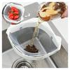 Triangular Corner Drainer Net with Suction Cups, Openable, No Corner Needed, Sink Drainer, Triangular Drain Net, Garbage Bag Holder, Space-Saving, Fol
