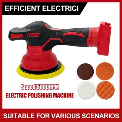 Für Milwaukee Akku-Poliermaschine 8 Gänge Digitalanzeige Elektrische Poliermaschine Auto Autowachsen Poliermaschine 18V Lithium-Batterie