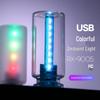 RX9005 USB LED Night Light: Colorful Glass Bottle Ornament for Christmas
