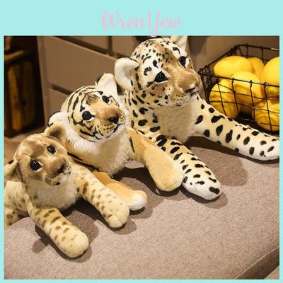 Entzückendes Plüschtier Löwe Tiger Leopard Stofftier Spielzeug für Kinder Weiches Kuscheltier Geschenk