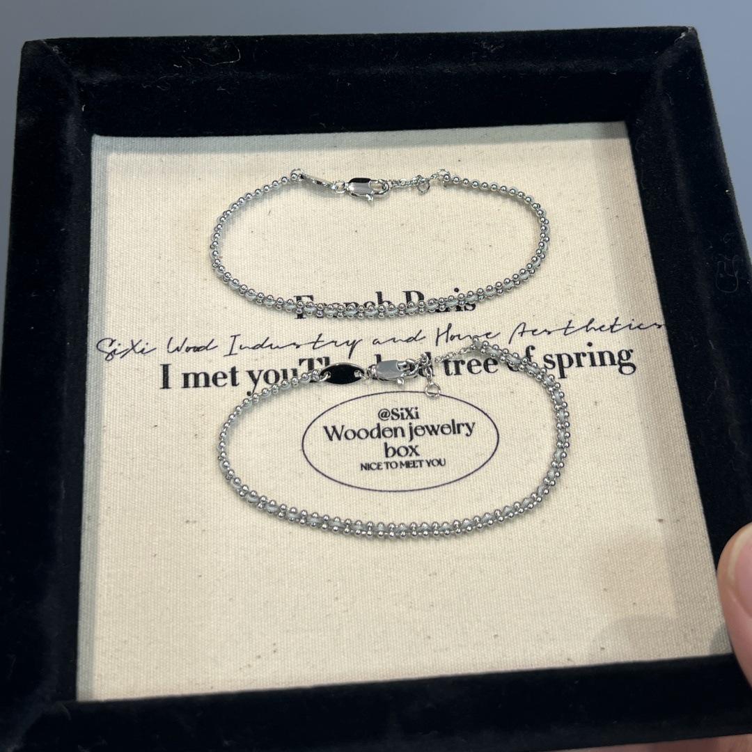 

Французский красный браслет-нить, Женский талисман на удачу, Позолоченный 18 каратным золотом, Серый плетеный, Высококлассный, Многослойный парный стиль, Тонкая веревочка на руку.