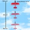 Children'S Outdoor Ejection Foam Aircraft Flying Hand Throwing Glider Gun One Button Flying Toy