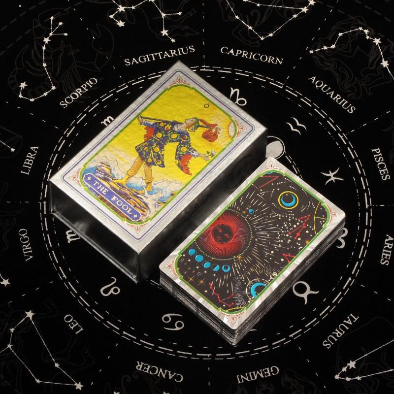 Rider-Waite Tarot Deck: Beginner-Friendly, Hot Stamped, Waterproof PVC Cards for Card Games.