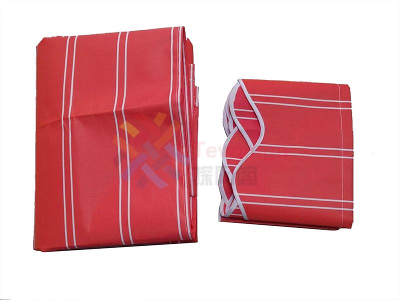 Tewango Orange +White Strip Blind Replacement Awning Top Sunshade Canvas Striped Polyester with UV Coating 10x8ft 350x250cm