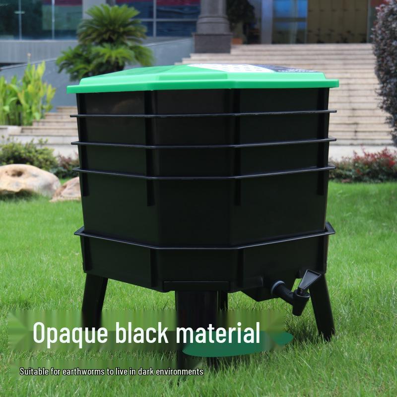 Earthworm Composting Bin for Kitchen Waste - Breeding & Fermentation Tray