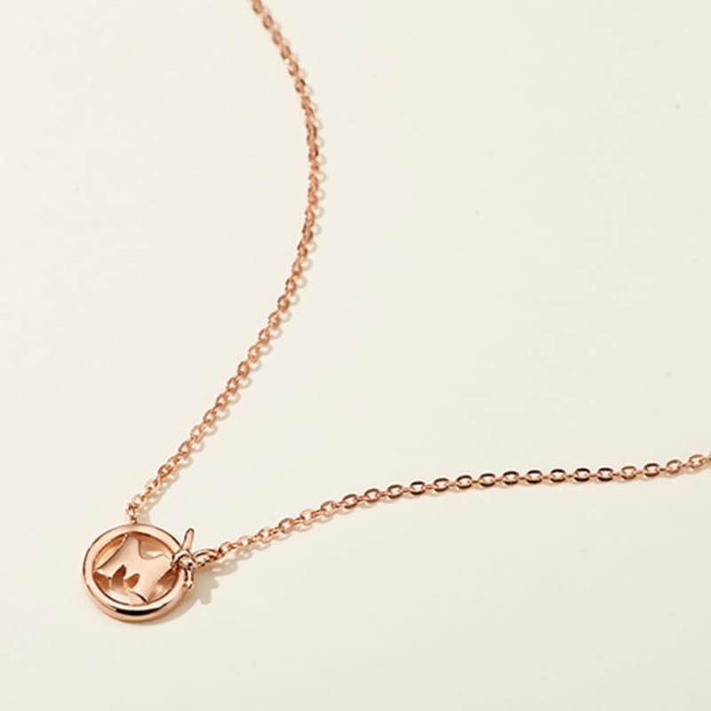 METROCITY JEWELRY M Basic Sterling Silver Rose Necklace A231SN9103RPQ