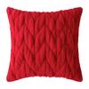 Braided Twist Pillow Simple Three-dimensional Imitation Rabbit Velvet Cushion Cover Plush Embroidered Bedside Sofa Pillow Cover