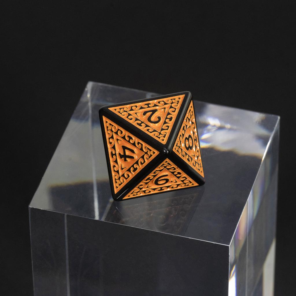 DND Würfel Mehrseitiges Würfelset 7-teilig Texturen Muster Würfel für DNDGame RPG Brettspiel Zubehör Hobbys Urlaubsgeschenk