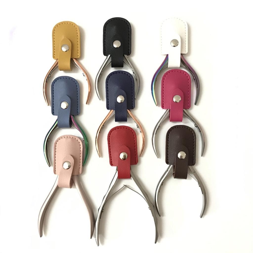Convenient Scissor Pouches Leather Cover Flexible Scissor Sheath Scissor Accessaries Suitable for Various Scissor