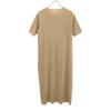 Ungetragenes BARNYARDSTORM Kurzarm Rayon Langes Kleid F beige Etikettiert Damen Gebraucht