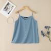 ZANZEA Womens Summer Solid Color Casual Sleeveless Straps Sling Camisoles