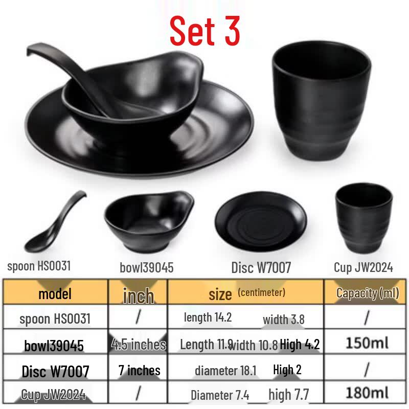 Qianxing Melamine Tableware Set