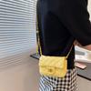New bag women's 2025 high-end autumn and winter retro versatile women's chain single shoulder crossbody small square bag