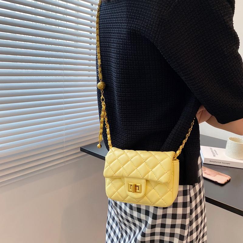New bag women's 2025 high-end autumn and winter retro versatile women's chain single shoulder crossbody small square bag
