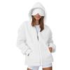 Women's And Men's Fashion Casual Sweatshirt Loose Zipper Cardigan Long Sleeve Hooded Jacket