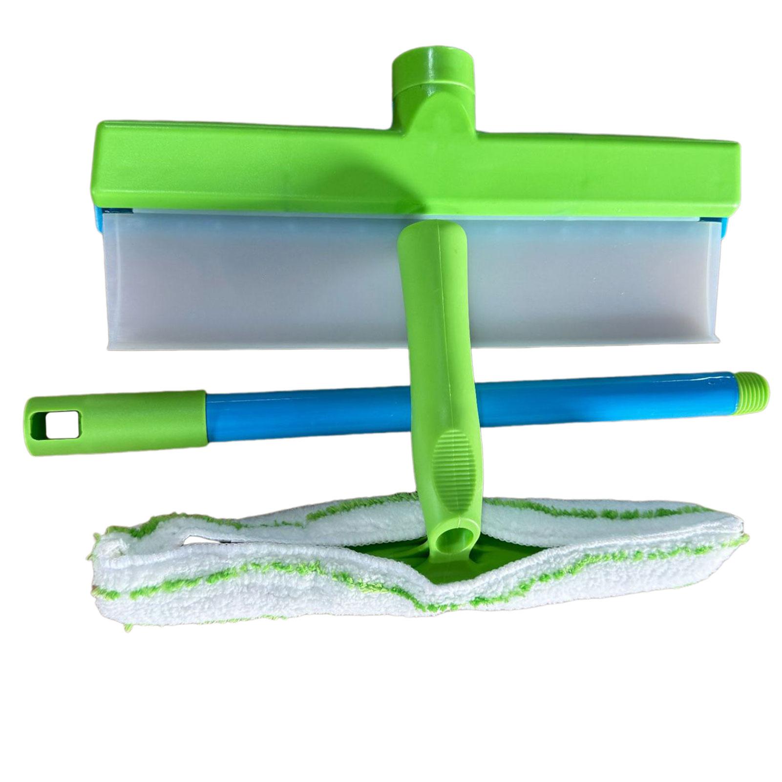 Car Window Cleaning Kit,Recyclable Silicone Window Squeegee Kit,Car Windshield Washing Mop Attachment Window Glass Cleaning Tool As Shown зелёный