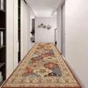 Bohemian Red Long Corridor Carpet Luxury Persia Decoration Hallway Rug Non-slip Easy Cleaning Floor Mat Stairway Runners Carpets