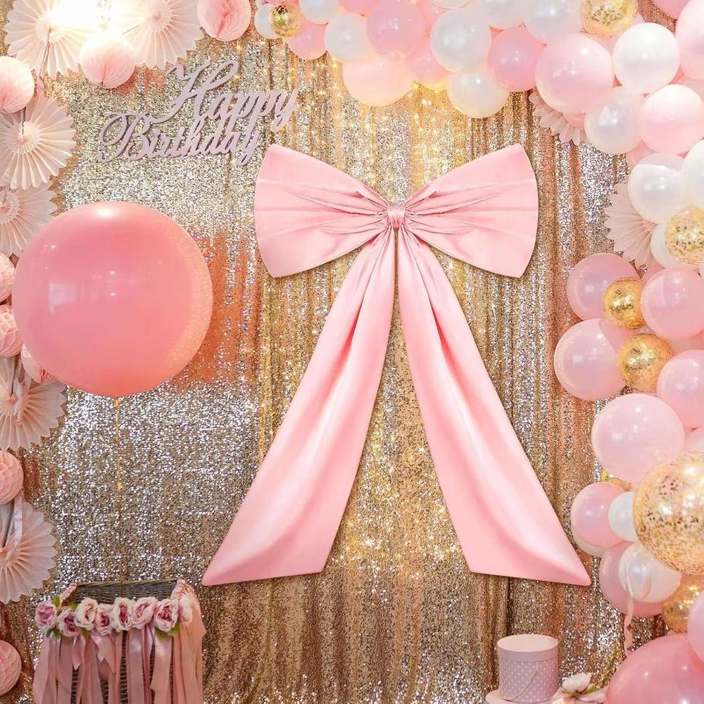 Hanging Ornaments Large Bow Decor Wall Pendant Giant Ribbon Tie Themed Party