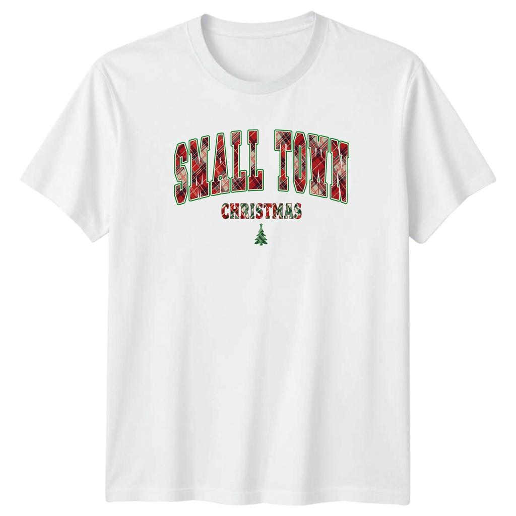 Small Town Christmas Holidays Unisexs Unisexs Graphic Tee Shirt