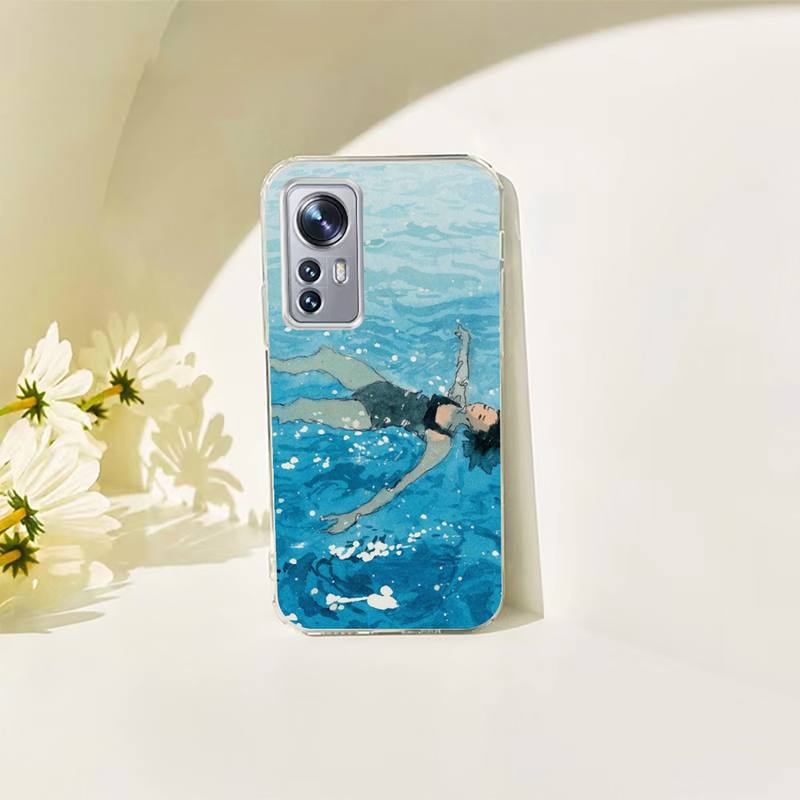 Melancholy Blue Handyhülle Für Xiaomi Mi 11 10 A2 A2lite A1 9 9SE 8Lite 8explorer F1 Poco M3 X3 Pro Fundas Cove