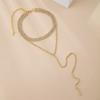 Fashion Tassel Sparkling Diamond Necklace For Girls Neck Clavicle Chain For Women Rhinestones Accessories Gift