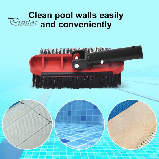 Swimming Pool Cleaning Brush Hard And Dense Bristle Rotary Handle 270 Degree Cleaning Pool Walls Steps Hand Scrub Brushes Bathroom Spa Hot Tub Cleaner