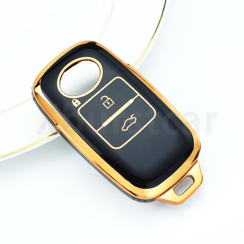 Shell Fob Bag for Toyota Yaris Ativ Raize Veloz Avanza Rush Perodua Daihatsu Malaysia 3Buttons Smart Remote Car Key Case Cover