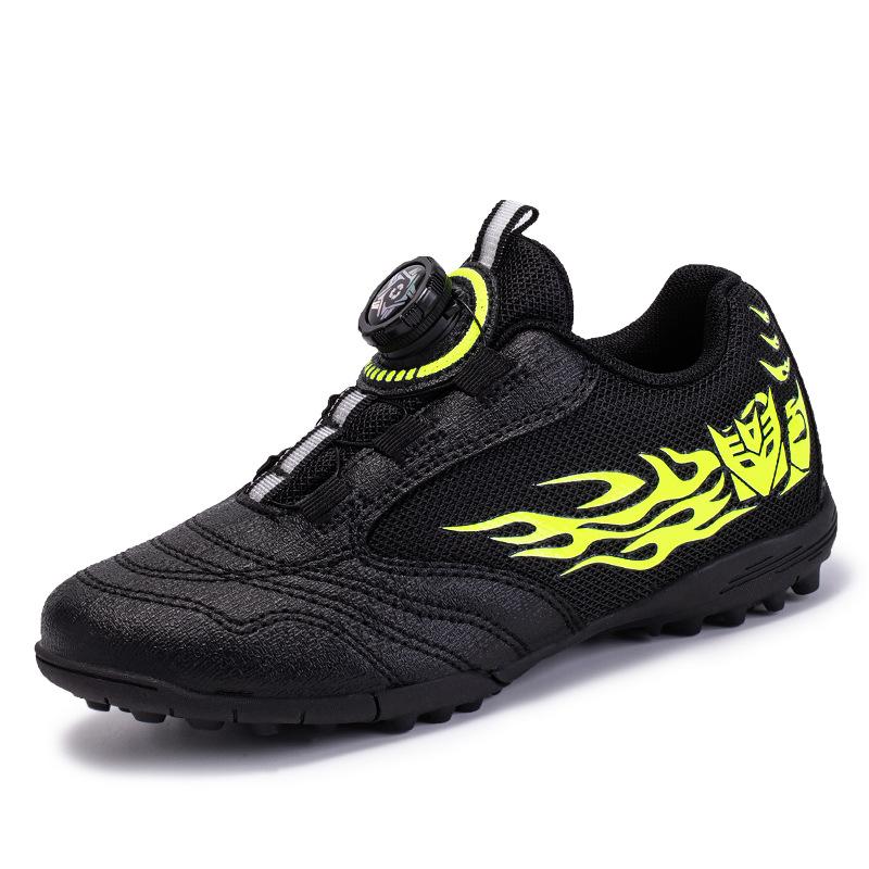 Children'S Football Shoes Swivel Buckle Lightweight Sneakers Boys And Girls Artificial Turf Game Training Sneakers