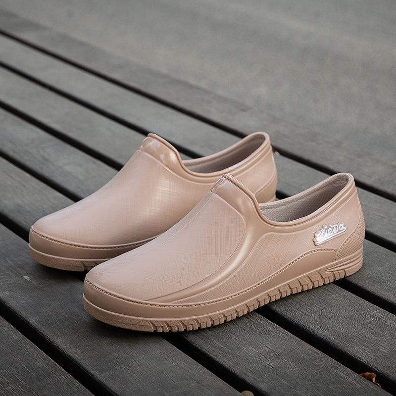 

Весенние, осенние и летние низкие водонепроницаемые ботинки женские непромокаемые ботинки с коротким горлом модные короткие резиновые сапоги резиновая обувь кухонные галоши работа 40