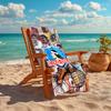 1 Stück Fußballmannschaft (34) Strandtuch, Bequem und Dick, und Schwimm-/Bade-/Picknick-/Campingtuch, Geeignet für Meeresstrand
