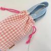 Nouveau Sac à Tasse à Eau en Grille à Cordon Sac de Rangement pour Bouteille d'Eau Anti-brûlure Réutilisable Housse Isotherme pour Tasse Accessoires pour Tasse