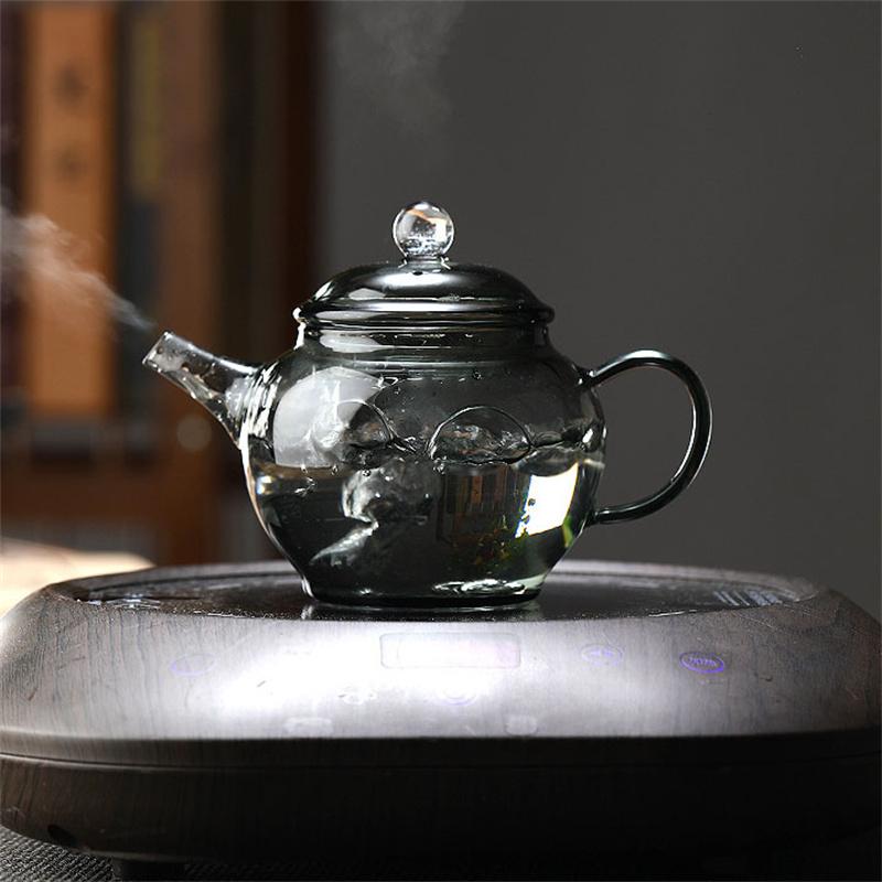 200ml Hign Borosilicate Mini Glass Teapot With Filter Kungfu Tea Maker Household Heat-resistant Brewing Flower Tea Pot Teaware