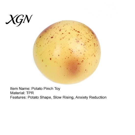 Decompression Toy Fake Potato Stress Relief Soft Slow Rising Squeeze Fidget Home Office Worker Anxiety Reduction Ball