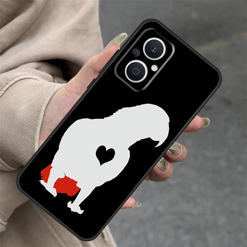 Graupapagei Hülle Für OPPO Reno 7 8 Lite 10 11 12 13 14 Pro 8T 12F 13F 14F OPPO Find X8 X6 X9 Pro Hülle